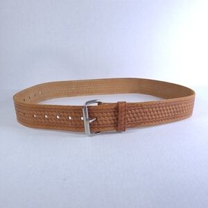 Nicholas Men's Top Grain Cowhide Embossed Leather Belt